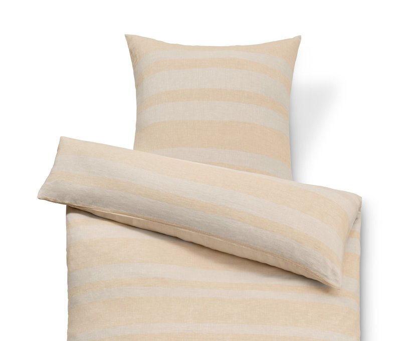 Tchibo - Bettwäsche aus gewaschenem Leinen - beige