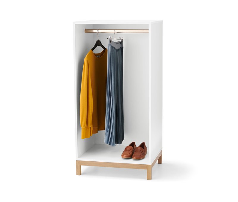 Tchibo - Offene Garderobe - 60x50x120cm - braun - Holz / Eichenholz / Edelstahl
