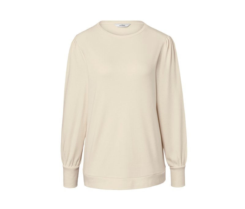 Tchibo - Interlock-Langarmshirt - Damen - Gr. XS - creme