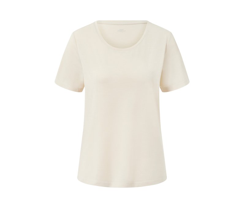 Tchibo - Funktionsshirt mit Merinowolle - Damen - Gr. S - beige