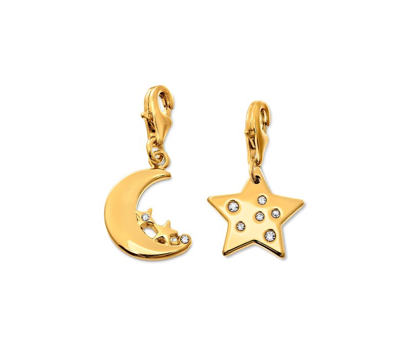 Tchibo - Charm Set Moon and Stars - weiß