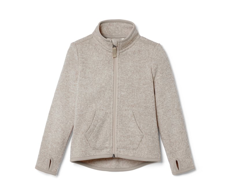 Tchibo - Kleinkind-Strickfleecejacke - Herren - Gr. 122/128 - beige