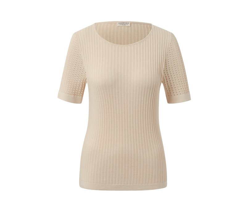 Tchibo - Strick-Shirt - Damen - Gr. M - creme