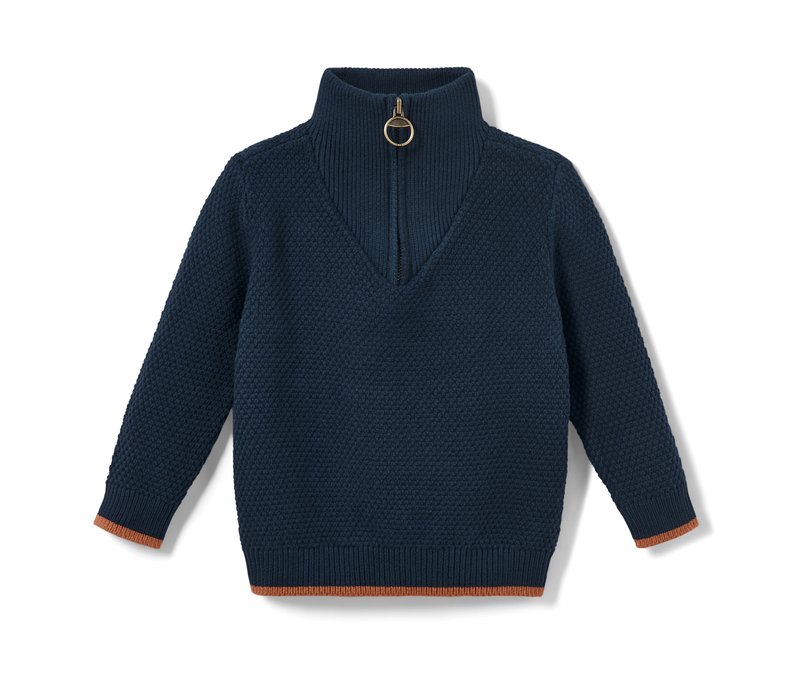 Tchibo - Kinder-Troyer - Herren - Gr. 110/116 - dunkelblau