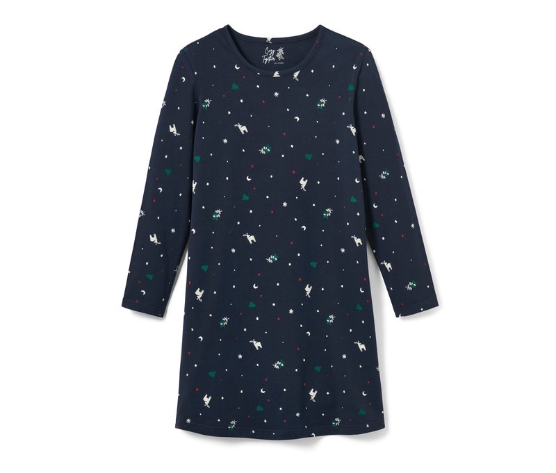 Tchibo - Kinder-Nachthemd - Mädchen - Gr. 146/152 - dunkelblau