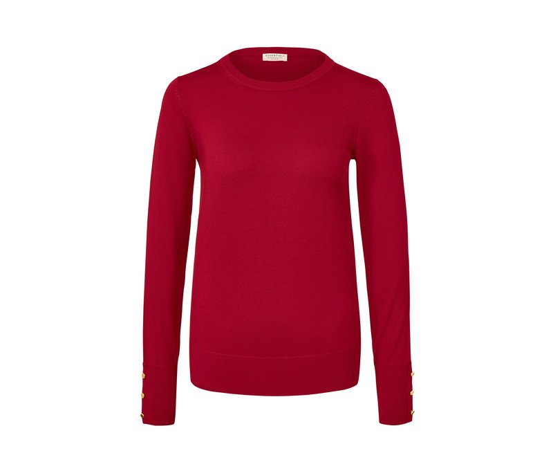 Tchibo - Feinstrickpullover mit Merinowolle - Damen - Gr. L - rot