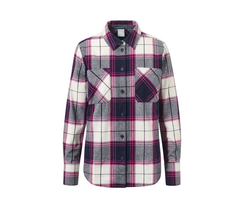 Tchibo - Karo-Bluse - Damen - Gr. 46 - dunkelblau/kariert