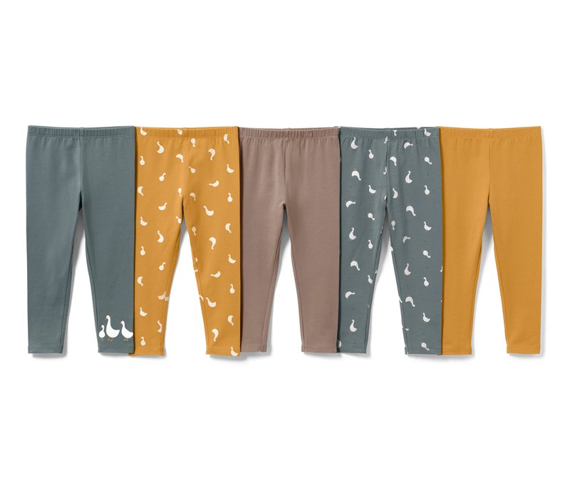 Tchibo - 5 Baby-und-Kleinkind-Leggings - Baby - Gr. 62/68 - blau