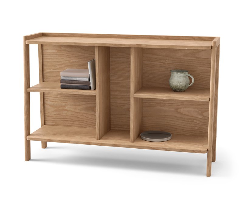 Tchibo - Sideboard - 120x35x80cm - braun - Holz / Echtholzfurnier / Buchenholz