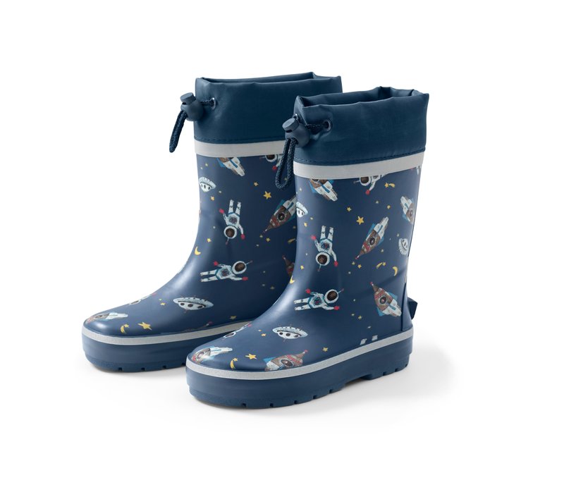 Tchibo - Gummistiefel - Herren - Gr. 24-25 - blau/print