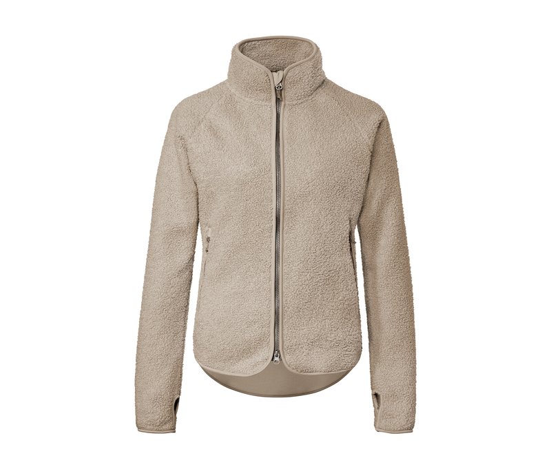 Tchibo - Teddyfleece-Jacke - Damen - Gr. S - beige