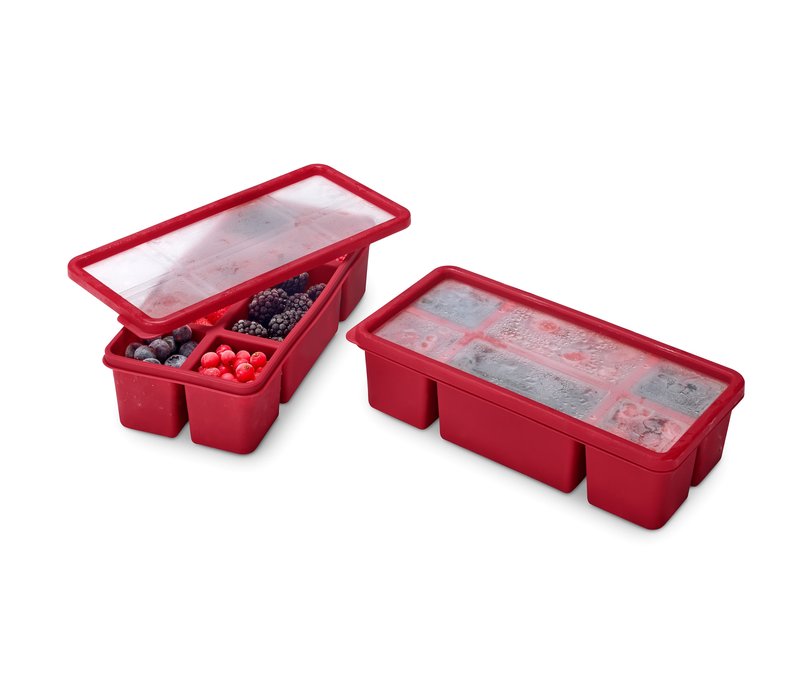 Tchibo - 2 Portioniertrays - bordeaux