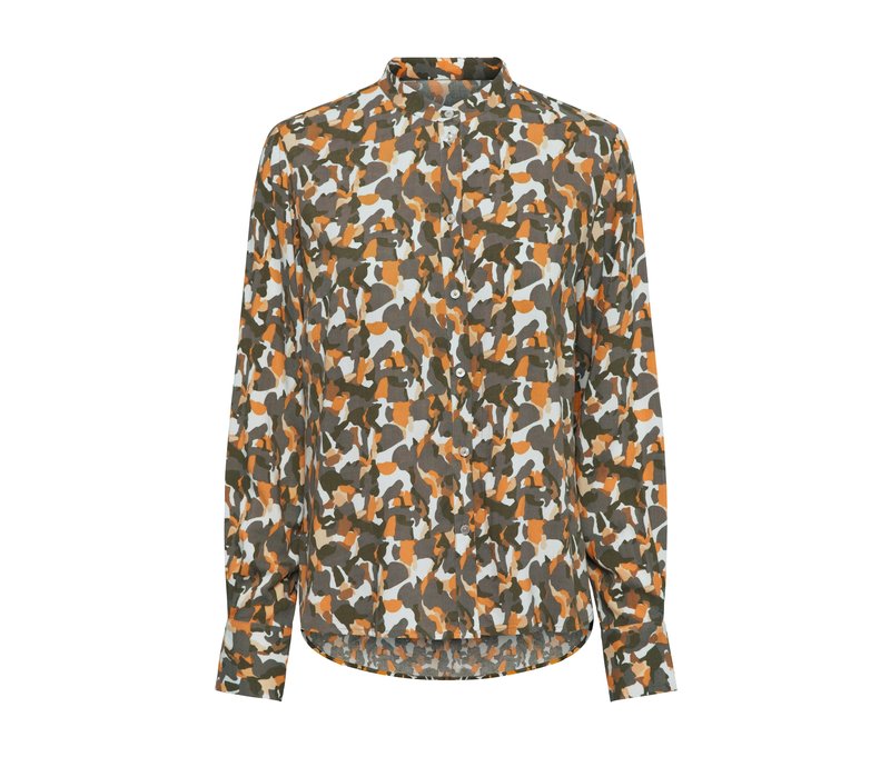 Tchibo - Hemdbluse mit Print - Damen - Gr. 34 - mehrfarbig