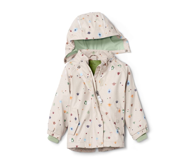 Tchibo - Thermo-Regenjacke »Friesennerz« - Herren - Gr. 110/116 - beige/print