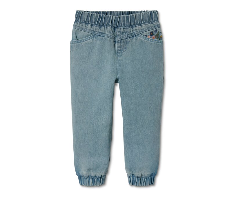 Tchibo - Denim-Schlupfhose - Mädchen - Gr. 110/116 - blau