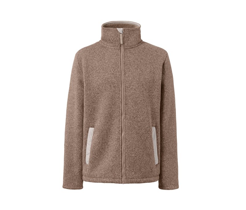 Tchibo - Thermo-Strickfleece-Jacke - Herren - Gr. S - braun