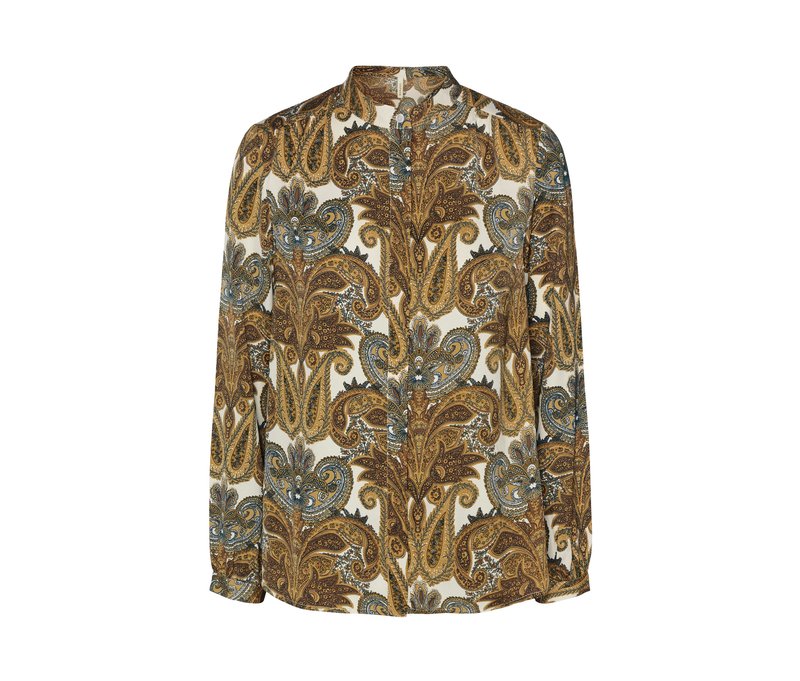 Tchibo - Bluse mit Print - Damen - Gr. 48 - weiß