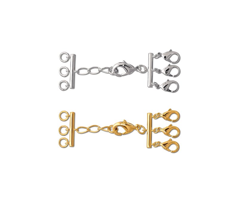 Tchibo - 2 Kettenverschlüsse für Layering - silber