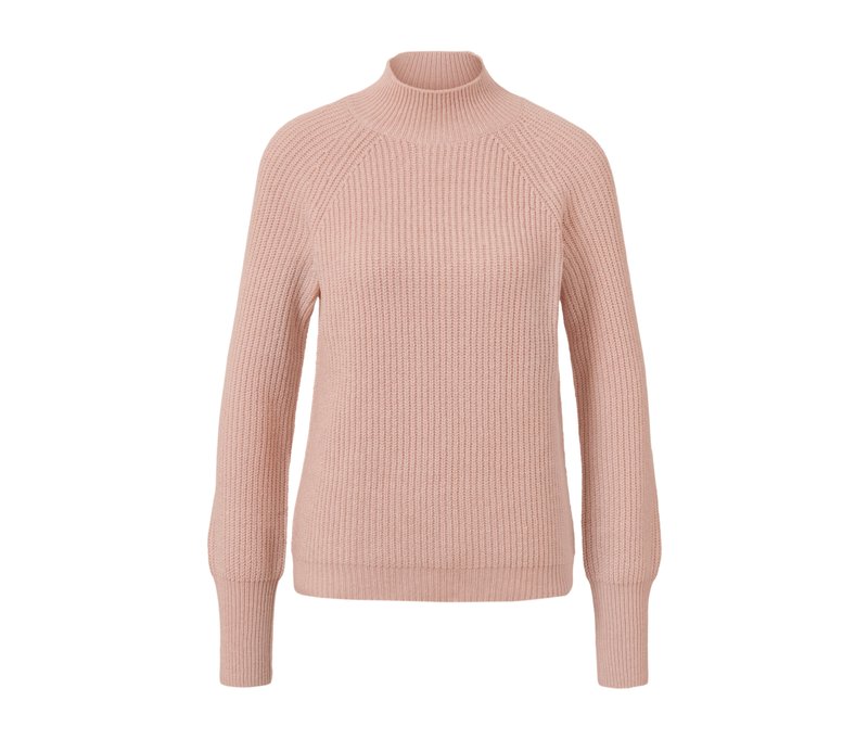 Tchibo - Strickpullover mit Stehkragen - Damen - Gr. S - rosé