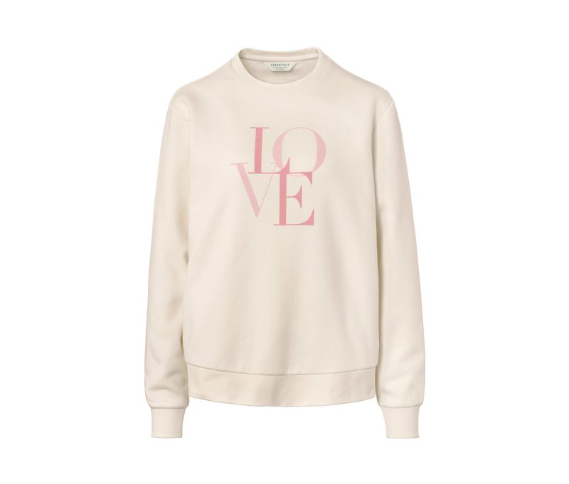 Tchibo - Sweatshirt - Damen - Gr. M - weiß/print