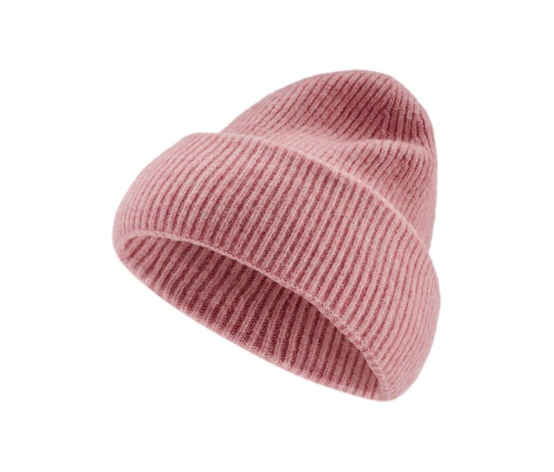 Tchibo - Strickmütze mit Wolle - rosé