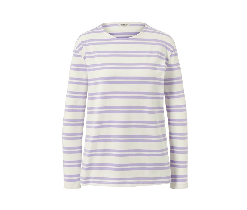 Tchibo - Langarmshirt - Damen - Gr. M - weiß/gestreift