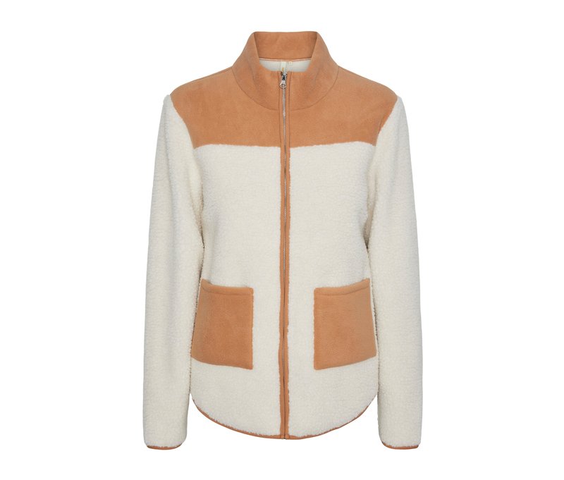 Tchibo - Teddy-Jacke - Damen - Gr. 34 - cognac