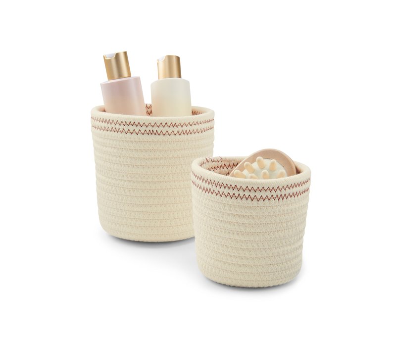 Tchibo - 2 Aufbewahrungskörbe - weiß