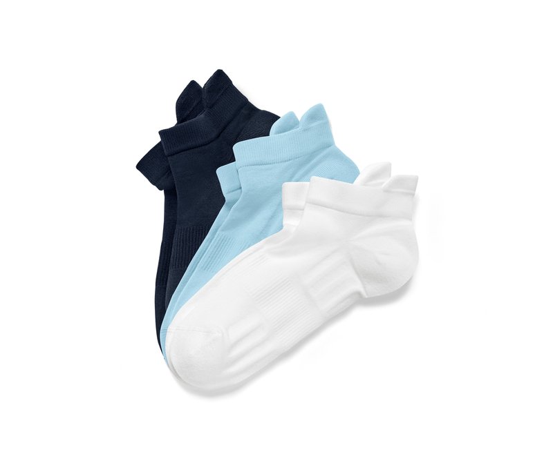 Tchibo - 3 Paar Unisex-Profi-Laufsocken - Herren - Gr. 35-38 - hellblau