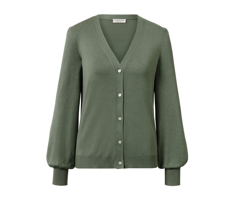 Tchibo - Feinstrick-Cardigan - Damen - Gr. L - grün