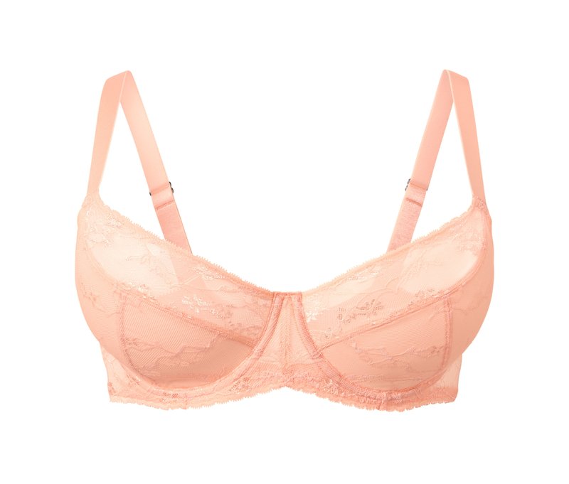 Tchibo - Bügel-BH mit Spitze - Damen - Gr. 75E - apricot