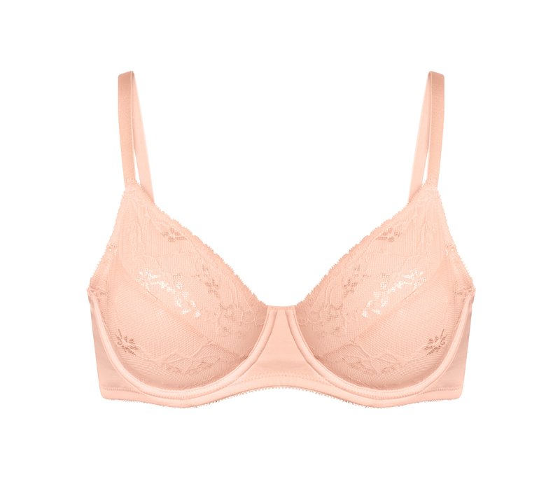Tchibo - Bügel-BH mit Spitze - Damen - Gr. 75B - apricot