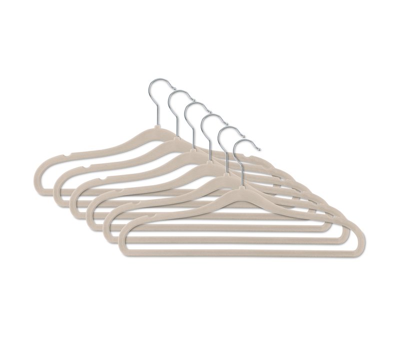 Tchibo - 6 extraschmale Kleiderbügel - beige