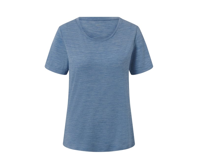 Tchibo - Funktionsshirt mit Merinowolle - Damen - Gr. XS - dunkelblau