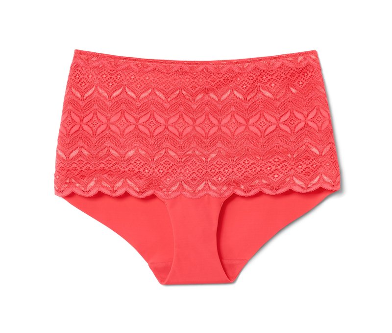 Tchibo - Highwaist-Panty - Damen - Gr. L - rot