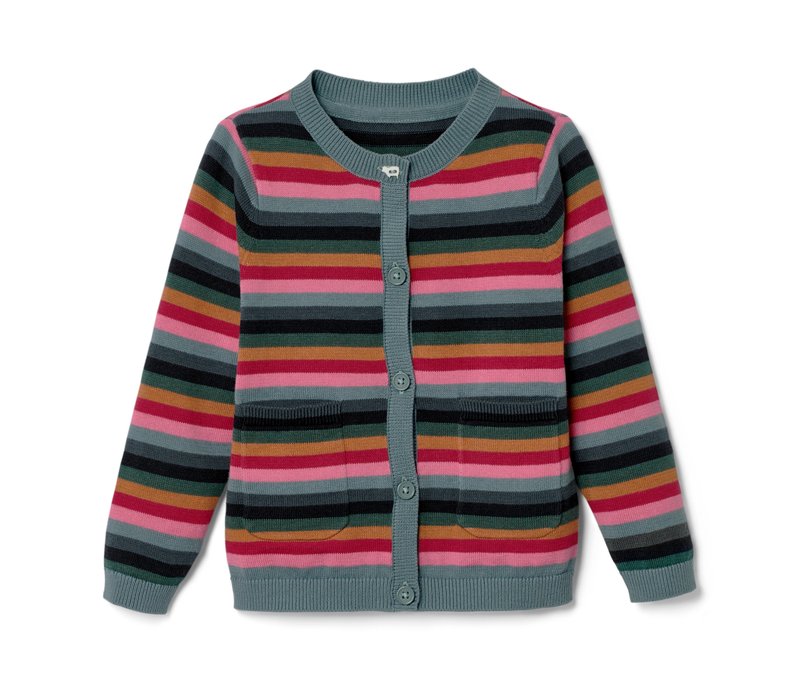 Tchibo - Kleinkind Strickjacke - Gr. 110/116 - mehrfarbig