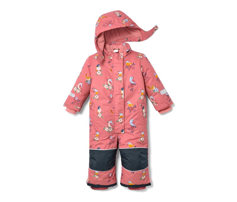 Tchibo - Kleinkind-Schneeanzug - Baby - Gr. 74/80 - rosa/print