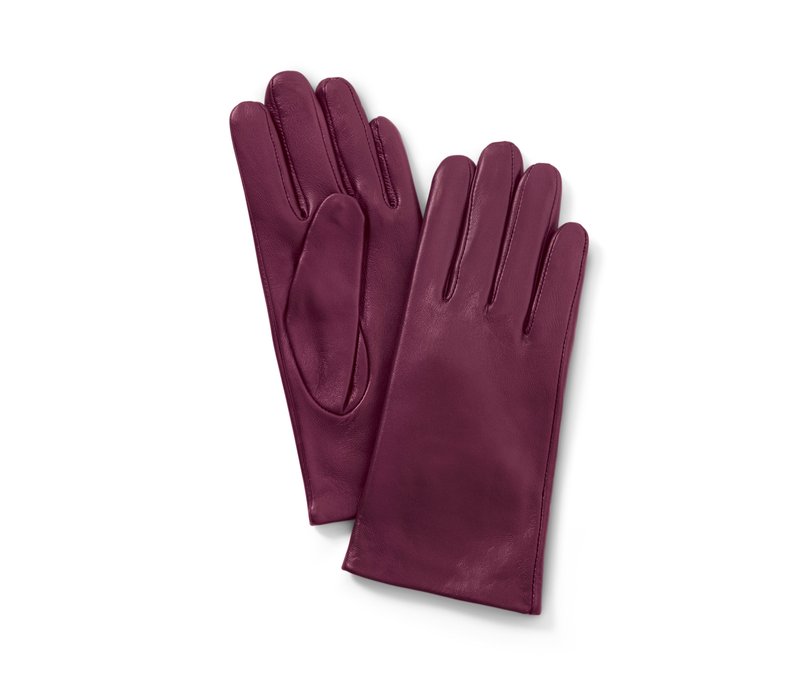 Tchibo - Lederhandschuhe - Damen - Gr. 7,5 - rot