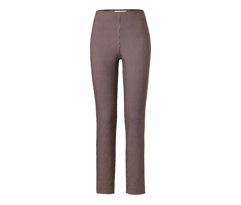 Tchibo - Karierte Stretchhose - Damen - Gr. 48 - dunkelblau/jacquard