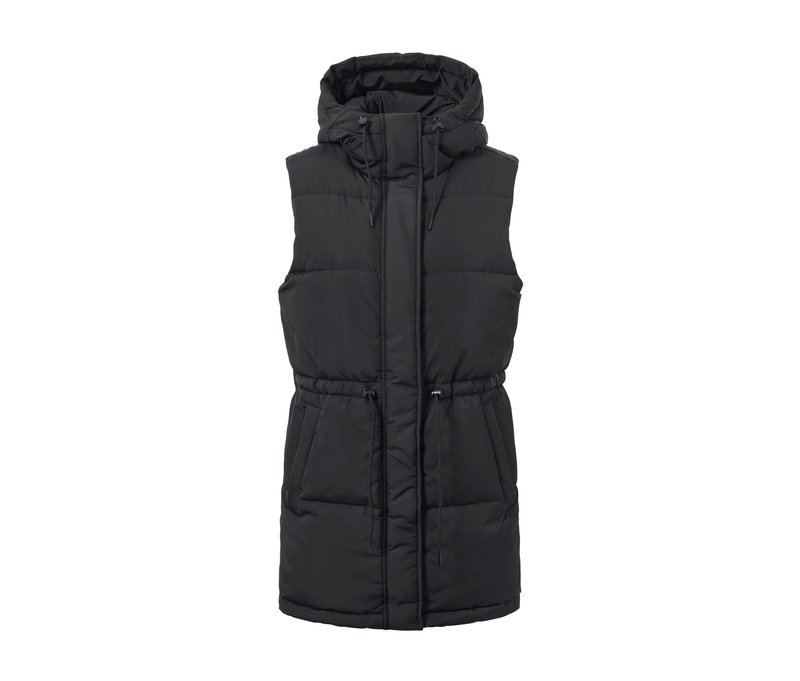 Tchibo - Kapuzen-Stepp-Weste - Damen - Gr. XS - schwarz