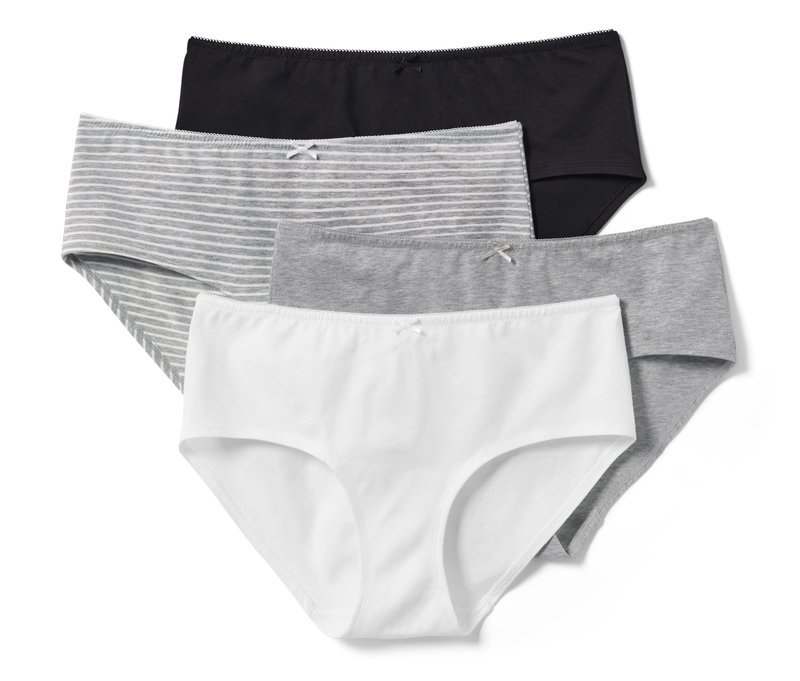 Tchibo - 4 Pantys - Damen - Gr. S - schwarz