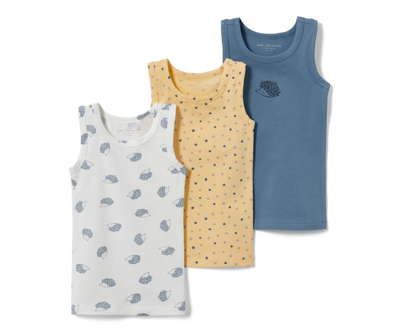 Tchibo - 3 Kleinkind-Unterhemden - Gr. 110/116 - weiß