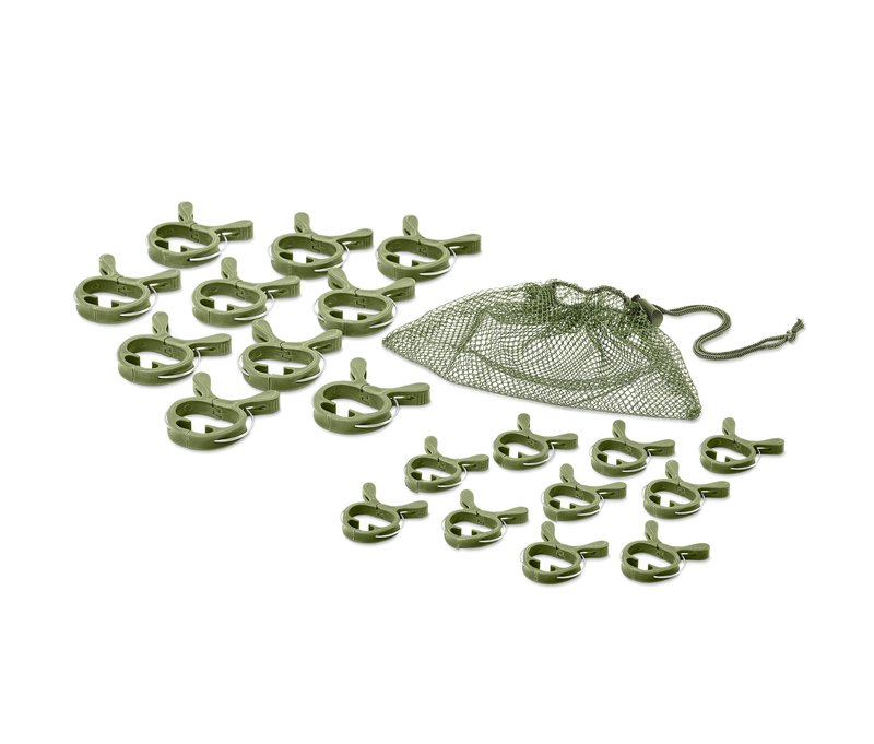 Tchibo - 20 Pflanzenclips - olivgrün