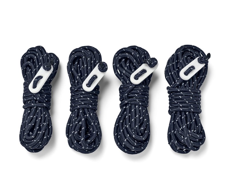 Tchibo - 4 reflektierende Abspannseile - dunkelblau