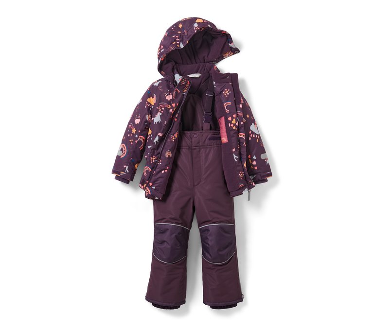 Tchibo - Kinder-Schnee-Kombi - Mädchen - Gr. 98/104 - dunkellila