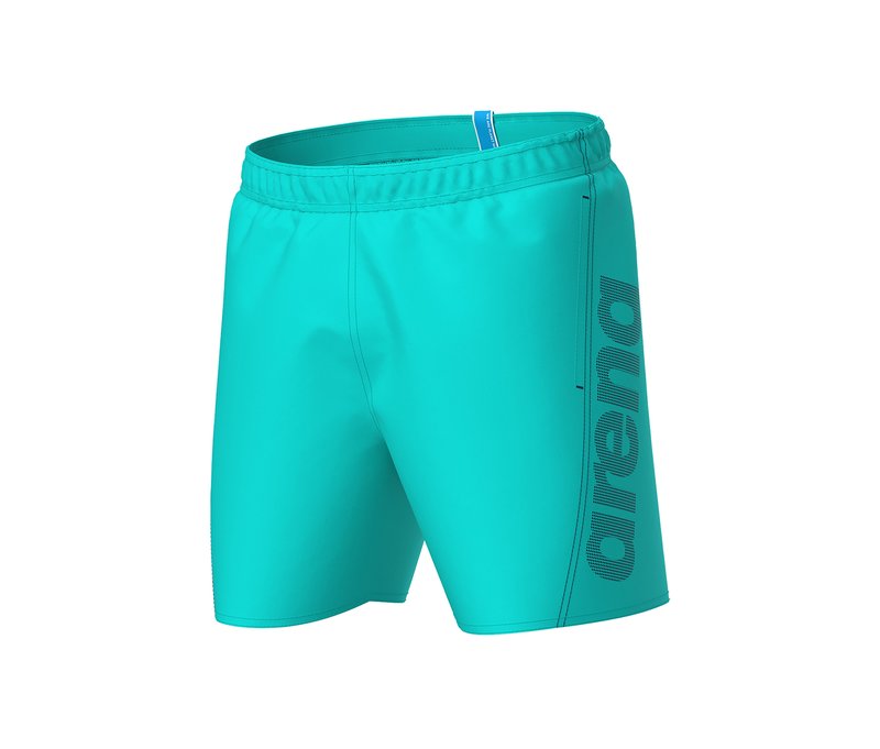 arena Badeshorts Fundamentals Logo - Herren - Gr. S - hellblau
