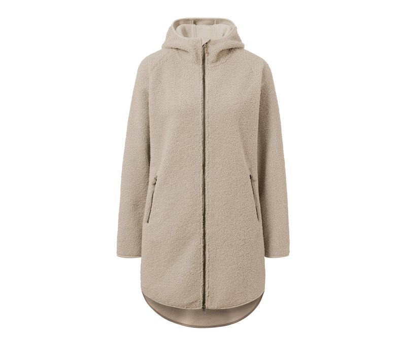 Tchibo - Teddyfleece-Mantel - Damen - Gr. XL - beige
