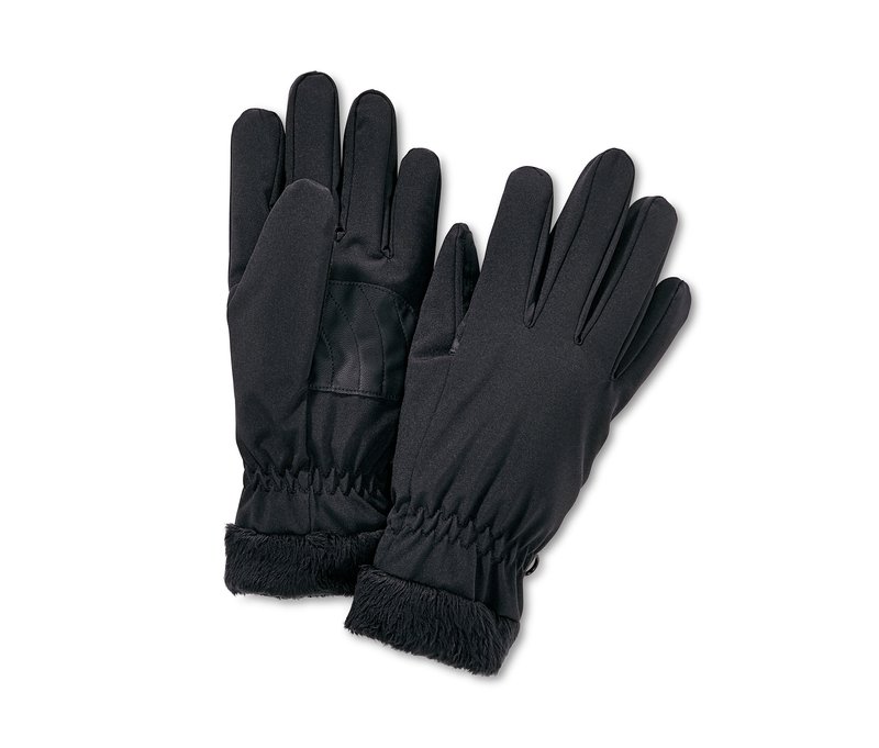 Tchibo - Softshellhandschuhe - Damen - Gr. 8,5 - schwarz
