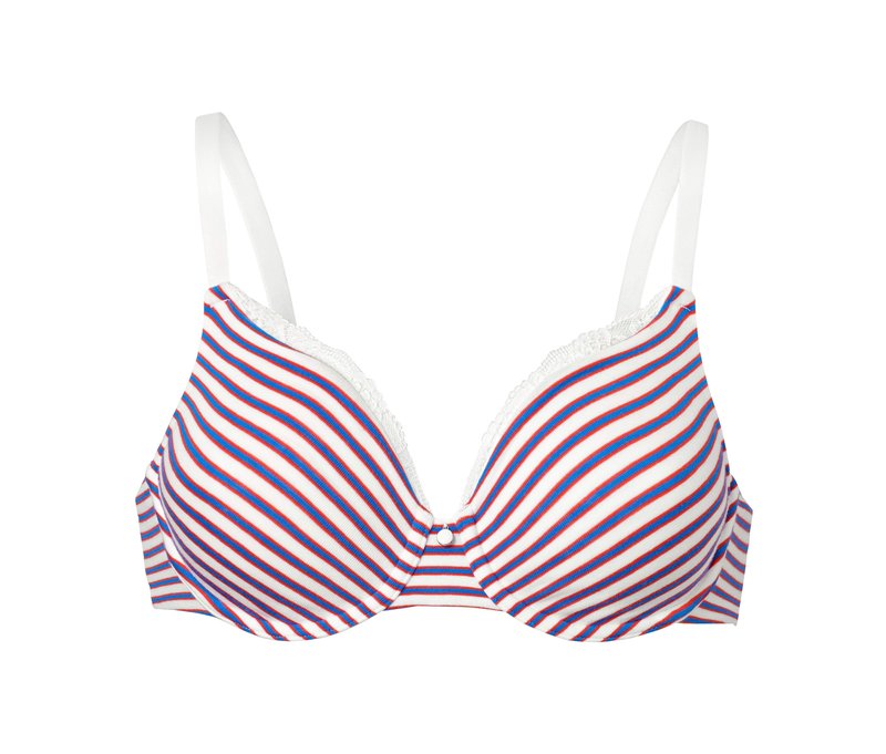 Tchibo - Bügel-BH - Damen - Gr. 80B - weiß/gestreift