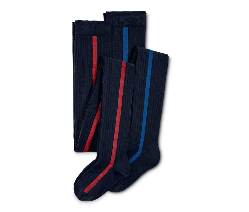 Tchibo - 2 Mädchen-Strumpfhosen - Mädchen - Gr. 170/176 - dunkelblau